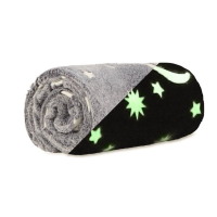 Fleece deken glow in the dark 127 x 152 cm 1+1 gratis